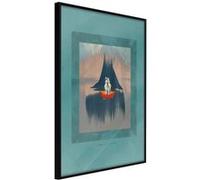 Affiche Murale Encadrée "Cupid and Psyche" 21 x 30 cm Noir NOIR G