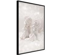Affiche Murale Encadrée Cute Angels 30 x 42 cm Noir