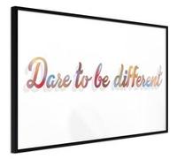 Affiche Murale Encadrée "Dare to Be Yourself" 60 x 40 cm Noir Multicolore G
