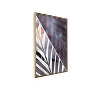 Affiche Murale Encadrée "Day and Night in the Jungle" 30 x 42 cm Or