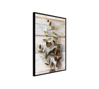 Affiche Murale Encadrée Decorative Twigs 21 x 30 cm Noir