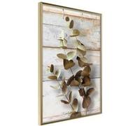 Affiche Murale Encadrée Decorative Twigs 21 x 30 cm Or