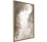 Affiche Murale Encadrée "Disturbed Flight" 30 x 42 cm Or G