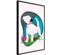 Affiche Murale Encadrée "Dog's Dream" 21 x 30 cm Noir NOIR G