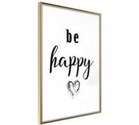 Affiche Murale Encadrée Don't Worry 21 x 30 cm Or