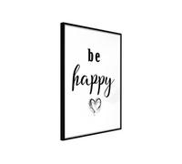 Affiche Murale Encadrée Don't Worry 30 x 42 cm Noir NOIR