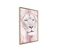Image encadrée Artgeist Poster et affiche - Dreamy Lion - 40x60 (19424)