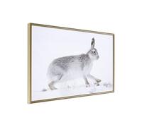 Affiche Murale Encadrée "Escape in the Snow" 45 x 30 cm Or
