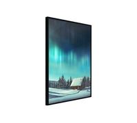 Affiche Murale Encadrée "Evening in the Iceland" 40 x 60 cm Noir