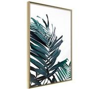 Affiche Murale Encadrée "Evergreen Palm Leaves" 30 x 42 cm Or G