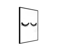 Affiche Murale Encadrée False Eyelashes 21 x 30 cm Noir NOIR