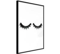 Affiche Murale Encadrée False Eyelashes 21 x 30 cm Noir NOIR