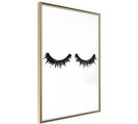 Affiche Murale Encadrée False Eyelashes 30 x 42 cm Or