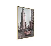 Affiche Murale Encadrée "Flatiron Building" 40 x 60 cm Or