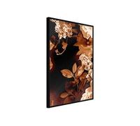 Poster et affiche - Flower Decoration in Sepia - 20x30 Artgeist (21138) NOIR