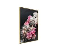 Affiche Murale Encadrée "Flower Poetry" 40 x 60 cm Or