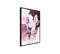 Affiche Murale Encadrée "Flowers on the Water" 40 x 60 cm Noir