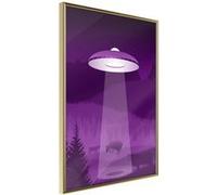 Affiche Murale Encadrée "Flying Saucer" 30 x 42 cm Or G