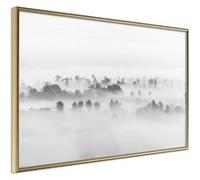 Affiche Murale Encadrée "Fog Over the Forest" 30 x 20 cm Or Multicolore G