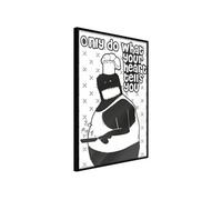 Affiche Murale Encadrée Follow Your Heart II 21 x 30 cm Noir