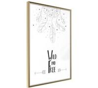 Affiche Murale Encadrée "Free Spirit" 21 x 30 cm Or G