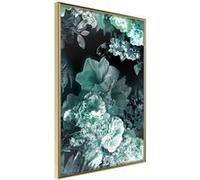 Affiche Murale Encadrée "Frosty Bouquet" 21 x 30 cm Or G