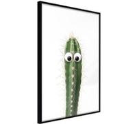 Affiche Murale Encadrée "Funny Cactus I" 21 x 30 cm Noir NOIR G
