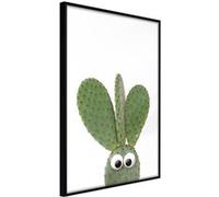 Affiche Murale Encadrée "Funny Cactus III" 30 x 42 cm Noir Multicolore G