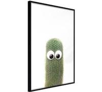 Affiche Murale Encadrée "Funny Cactus IV" 21 x 30 cm Noir NOIR G