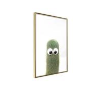 Affiche Murale Encadrée "Funny Cactus IV" 21 x 30 cm Or