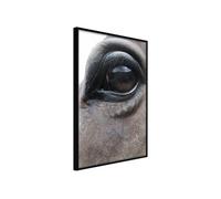 Affiche Murale Encadrée "Gentle Eyes" 30 x 42 cm Noir