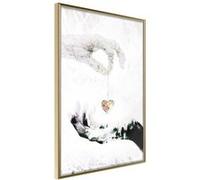Affiche Murale Encadrée Give Me Your Heart 30 x 42 cm Or