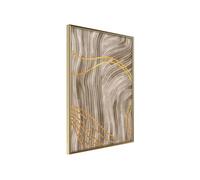 Affiche Murale Encadrée Golden Path 21 x 30 cm Or