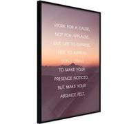 Affiche Murale Encadrée "Good Advice" 30 x 42 cm Noir NOIR G
