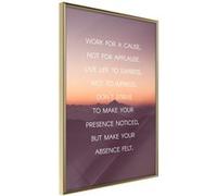 Affiche Murale Encadrée "Good Advice" 30 x 42 cm Or Multicolore G