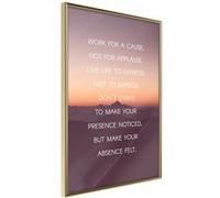 Affiche Murale Encadrée "Good Advice" 40 x 60 cm Or Multicolore G