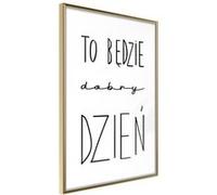 Affiche Murale Encadrée Good Day 30 x 42 cm Or G