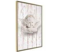 Affiche Murale Encadrée "Happy Thought" 21 x 30 cm Or G