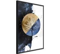 Affiche Murale Encadrée "Harmony of Opposites" 30 x 42 cm Noir