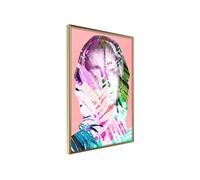 Affiche Murale Encadrée Hidden Behind the Colours 30 x 42 cm Or