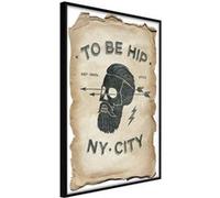 Affiche Murale Encadrée "Hipster" 40 x 60 cm Noir Multicolore G