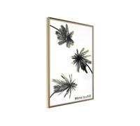 Affiche Murale Encadrée Holidays in the South 21 x 30 cm Or