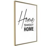 Affiche Murale Encadrée "Home I" 21 x 30 cm Or G