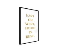 Poster et affiche - Home Is Best (Gold) - 20x30 Artgeist (23826) NOIR
