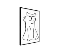 Affiche Murale Encadrée "Hungry for Attention" 21 x 30 cm Noir