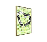 Affiche Murale Encadrée "I Love Limes" 21 x 30 cm Or