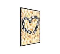 Affiche Murale Encadrée "I Love Oranges" 21 x 30 cm Noir