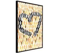 Affiche Murale Encadrée "I Love Oranges" 21 x 30 cm Noir NOIR G