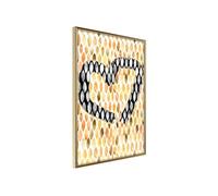 Affiche Murale Encadrée "I Love Oranges" 30 x 42 cm Or