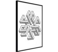 Affiche Murale Encadrée "Impossible Object" 30 x 42 cm Noir Multicolore G